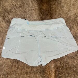 lululemon athletica Light Gray Running Shorts